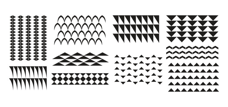 Fototapeta Kakau Hawaiian Tattoo Set Traditional Designs