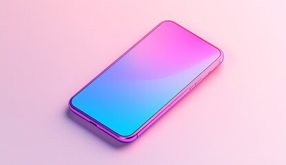 Modern Smartphone with Gradient Colors