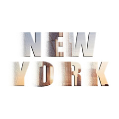New York Skyline Typography