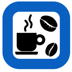 Coffee Sign Icon. Coffee Break Area Symbol