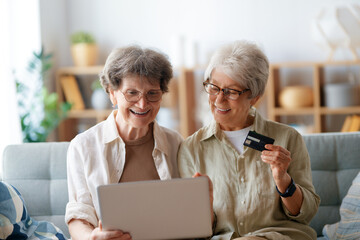 Women are doing online purchases