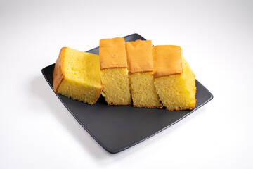 Delicious sliced ​​sponge cake