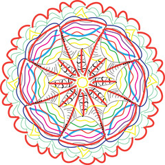 ornamental round lace pattern