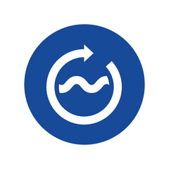 Wash Dry Icon Flat Design Vector Symbol