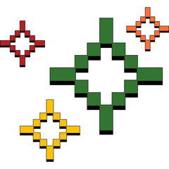 Obraz premium Retro Sparkle Pixel