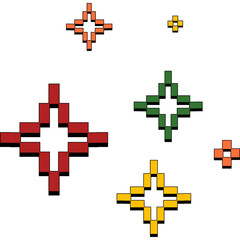 Retro Sparkle Pixel