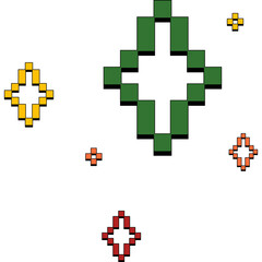 Fototapeta premium Retro Sparkle Pixel