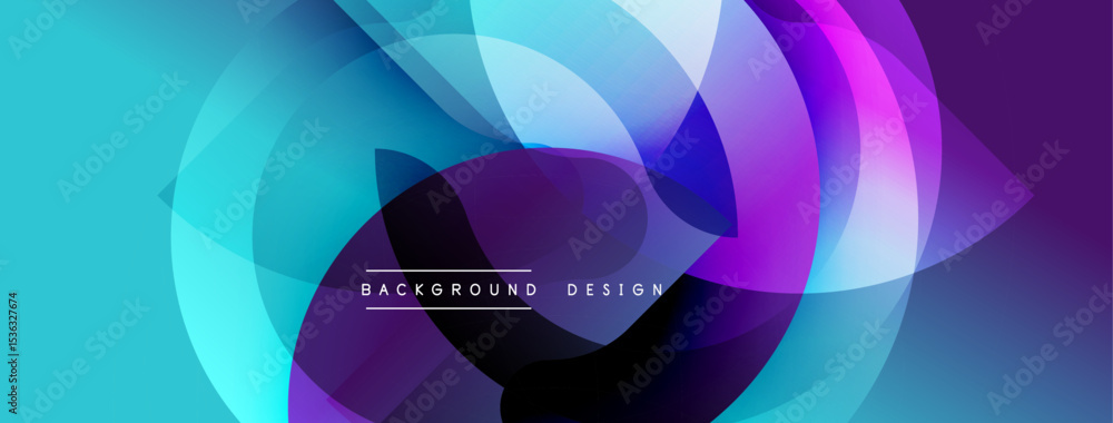 Poster Abstract fluid shapes, vibrant colors blend. Modern design elements create dynamic visual impact. Background features text background, design.