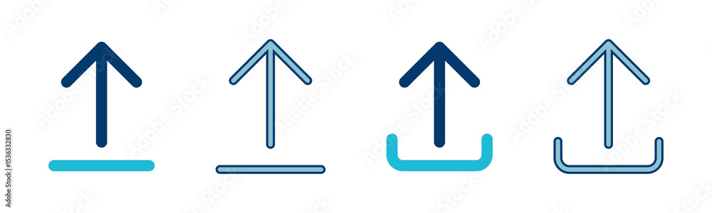 Poster upload icon vector isolated on white background. upload sign icon. upload button. load symbol.