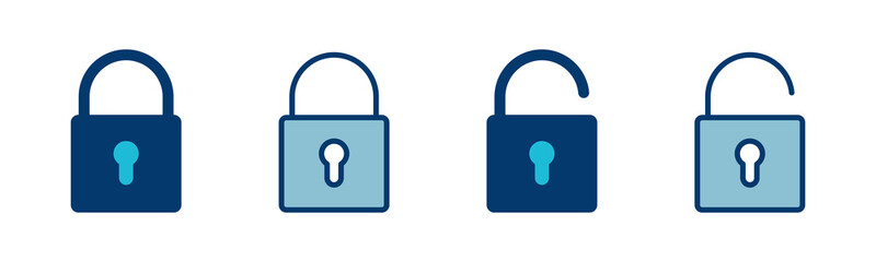 Lock icon vector isolated on white background. Encryption icon. Security symbol. Secure. Private