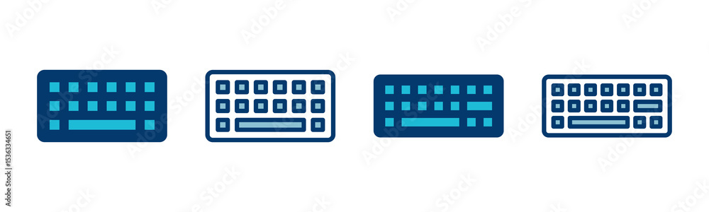 Poster keyboard icon vector isolated on white background. keyboard vector symbol