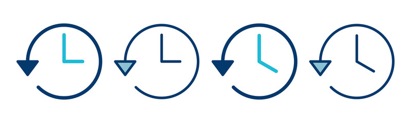 History icon vector isolated on white background. History vector icon