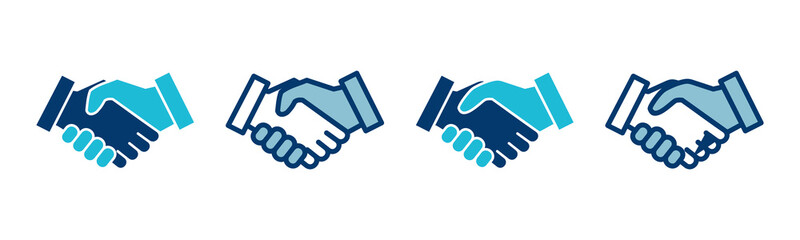 Business handshake icon vector isolated on white background. Handshake icon vector. contract agreement. Trust icon vector. Deal. Done. partnership icon