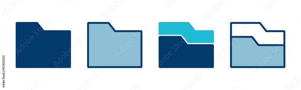 Aufkleber folder icon vector isolated on white background. folder and documents icon. icon archive