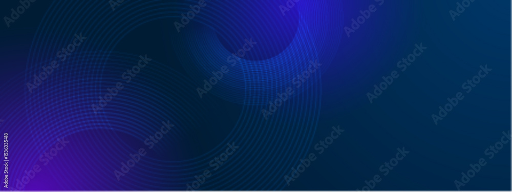 Poster blue concentric circles forming an abstract design. blue concentric circles spiral into a mesmerizin