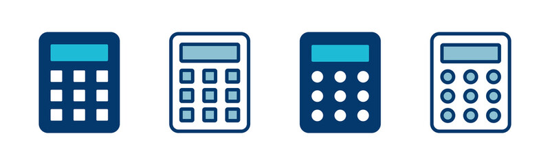 Calculator icon vector isolated on white background. Calculator vector icon. Accounting icon