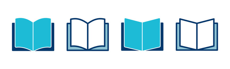 Book icon vector isolated on white background. Book vector icon. ebook icon