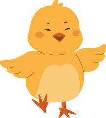 Cute Cartoon Chick Illustration

