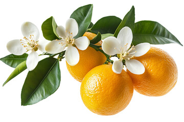 High-resolution vibrant orange blossom isolated on transparent background in PNG format, perfect for seamless floral cutout and botanical design elements