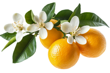 High-resolution vibrant orange blossom isolated on transparent background in PNG format, perfect for seamless floral cutout and botanical design elements