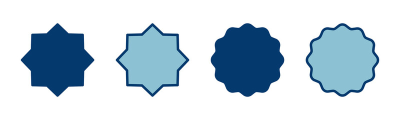 Badge icon vector isolated on white background. Awards icon. Achieve. Stamp