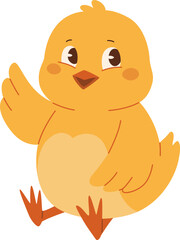 Cute Cartoon Chick Illustration

