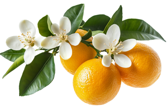 High-resolution vibrant orange blossom isolated on transparent background in PNG format, perfect for seamless floral cutout and botanical design elements