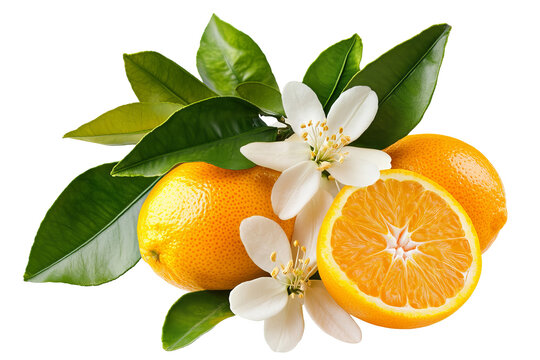 High-resolution vibrant orange blossom isolated on transparent background in PNG format, perfect for seamless floral cutout and botanical design elements