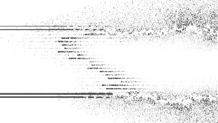 Abstract Gray and White Distressed Texture Background with Horizontal Lines Digital Noise Effect Grunge Style