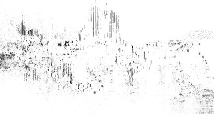Naklejka premium Abstract grayscale texture with varying shades of gray and black creating a distressed effect resembling a city skyline or landscape