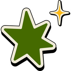 Retro Sparkle Element