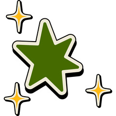 Retro Sparkle Element