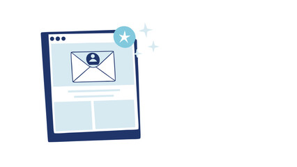 Discover personalized communication with our engaging email design landing page for a premium