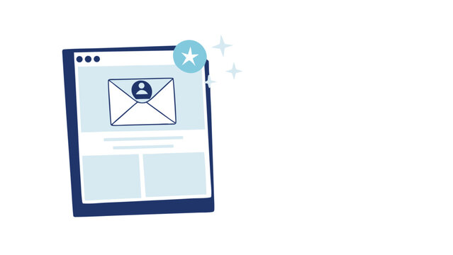 Discover personalized communication with our engaging email design landing page for a premium