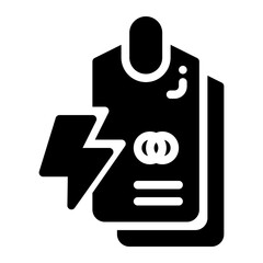 icon flash sale with style glyph