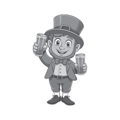 cartoon character of a man