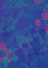 Blue Violet Abstract Drip Painting Background with Acrylic Texture

