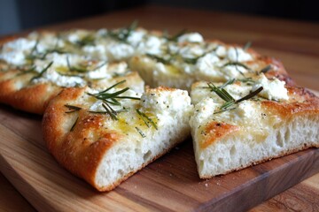 Pizza Bianca with ricotta, garlic, and rosemary