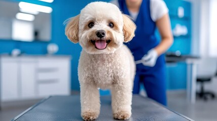 dog spa wellness. Pampered canine sanctuary a haven for pet grooming relaxation and holistic care providing a luxurious experience for your furry friend.