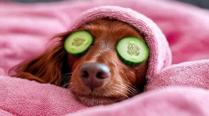 dog spa wellness. Pampered canine sanctuary a haven for pet relaxation and rejuvenation offering holistic care and luxurious grooming for your furry friend.