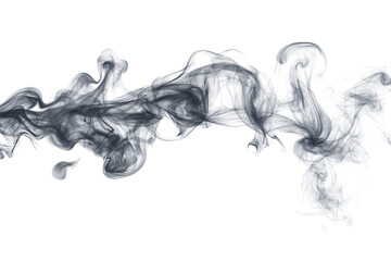 High-resolution isolated smoke plume on transparent background — realistic PNG-style wisps ideal for dramatic photo composites, visual effects, and digital cut-out design projects