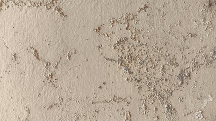 Vintage beige wall with textured paint, cracks, and worn-out patches, ideal for rustic backgrounds,...