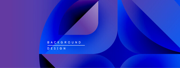 Abstract fluid shapes, vibrant purple, blue gradients. Modern design element for backgrounds, presentations. Minimalist aesthetic.