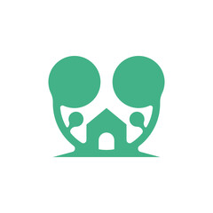 healthy, comfortable and green home logo.eps