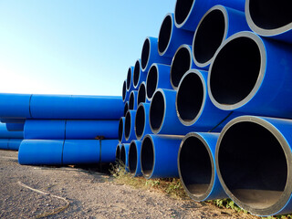 Industrial polymer pipes.