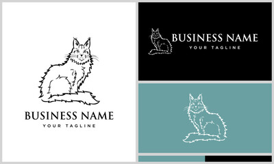 Cat Logo Design Variations. (2)