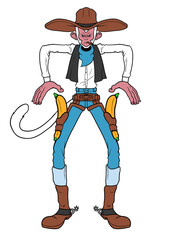 Monkey Cowboy banana shooter png transparent