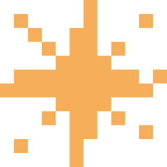 Obraz premium Retro Sparkle Pixel Art