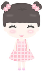 japanese girl with cherry blossom