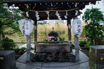 It is a peaceful Japanese city